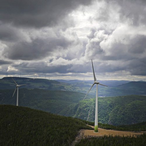 eoliennes vues de haut