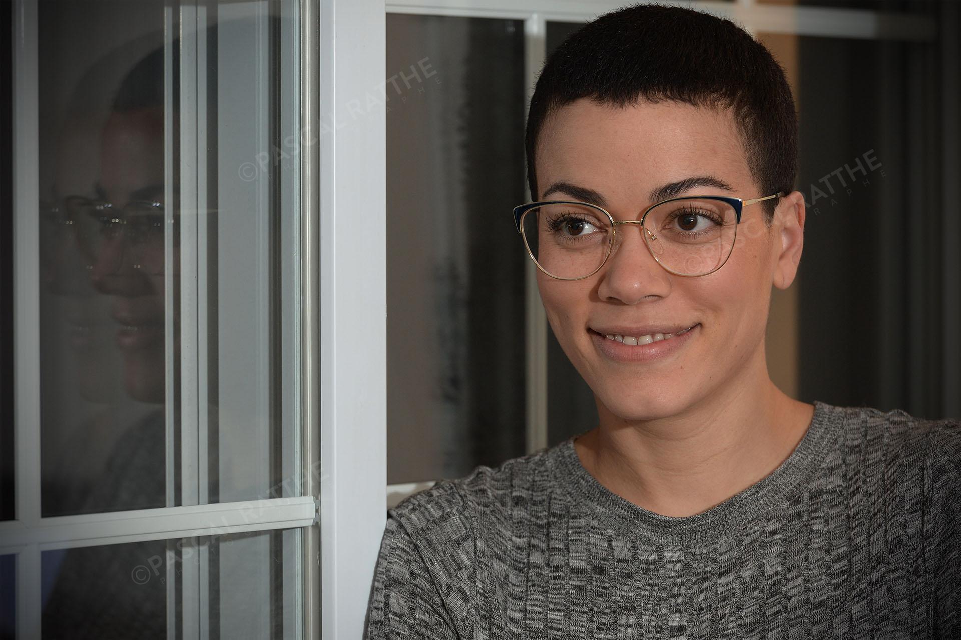 photographie portrait de Karine sergerie championne de taekwondo pour le site de Radio-CANADA