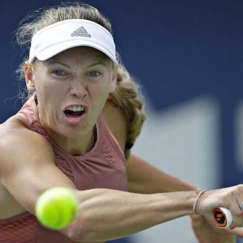 caroline wozniacki au tournoi de tennis de la coupe rogers