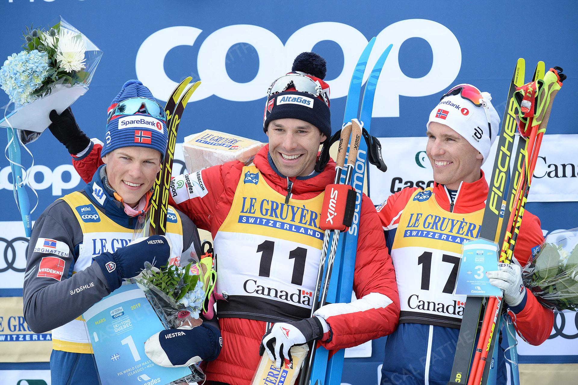 La finale de ski de fond à Québec, Alex Harvey termine en 2e position au style classique départ de masse