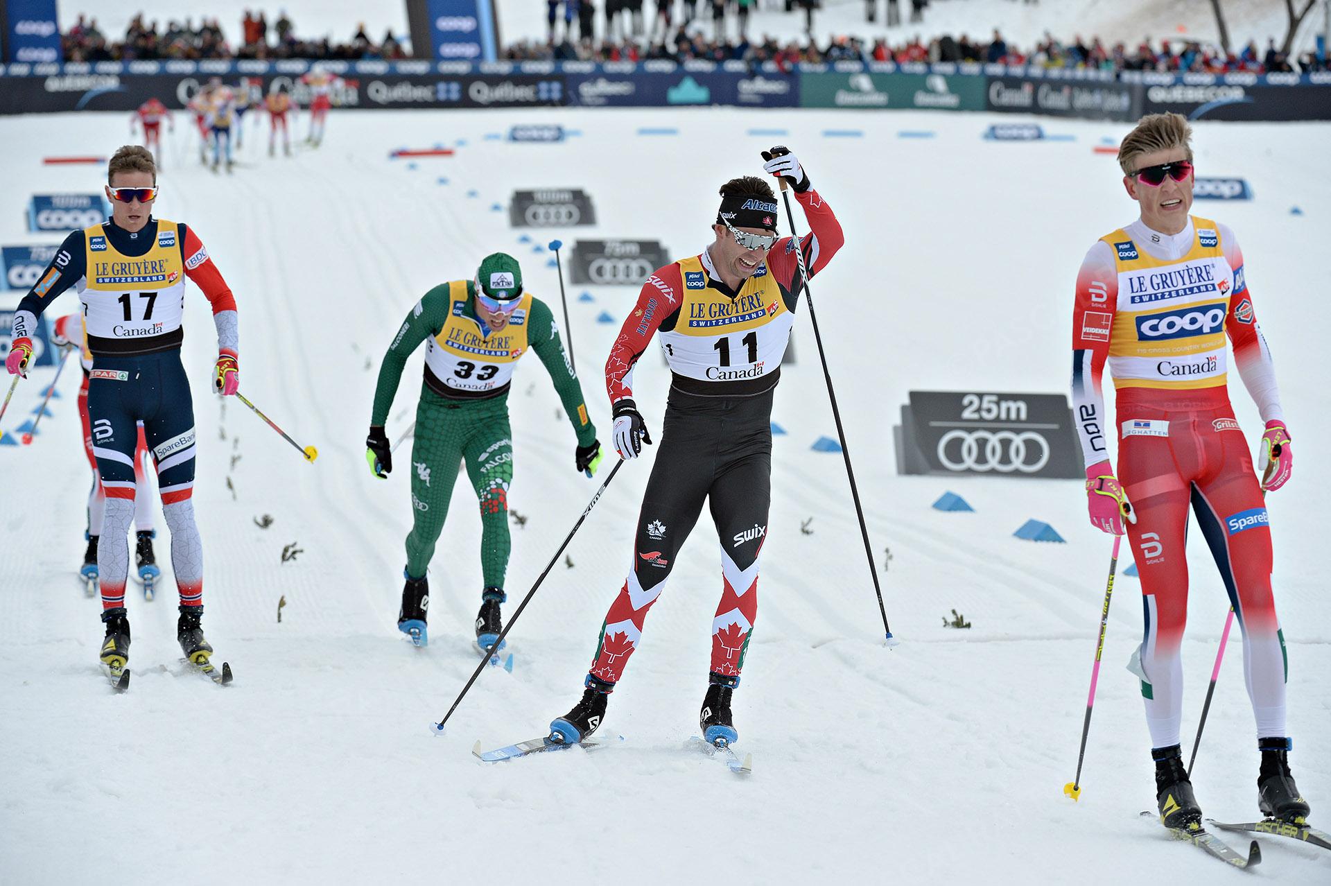 La finale de ski de fond à Québec, Alex Harvey termine en 2e position au style classique départ de masse
