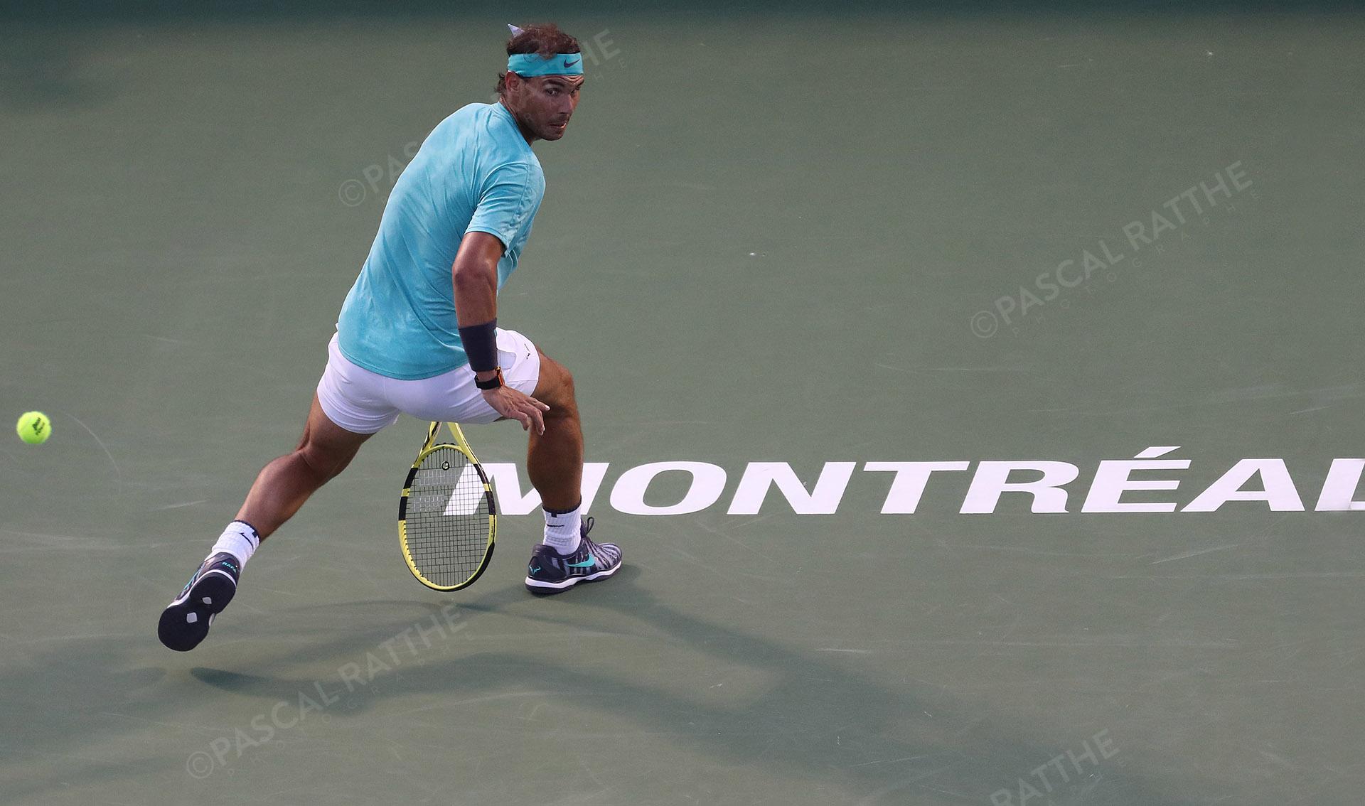 Rafael Nadal est un joueur de tennis espagnol à la coupe rogers 2019